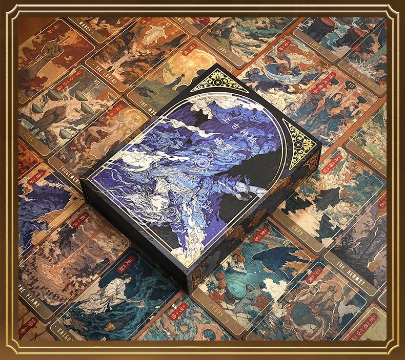 Gold foil tarot cards with exquisite craftsmanship